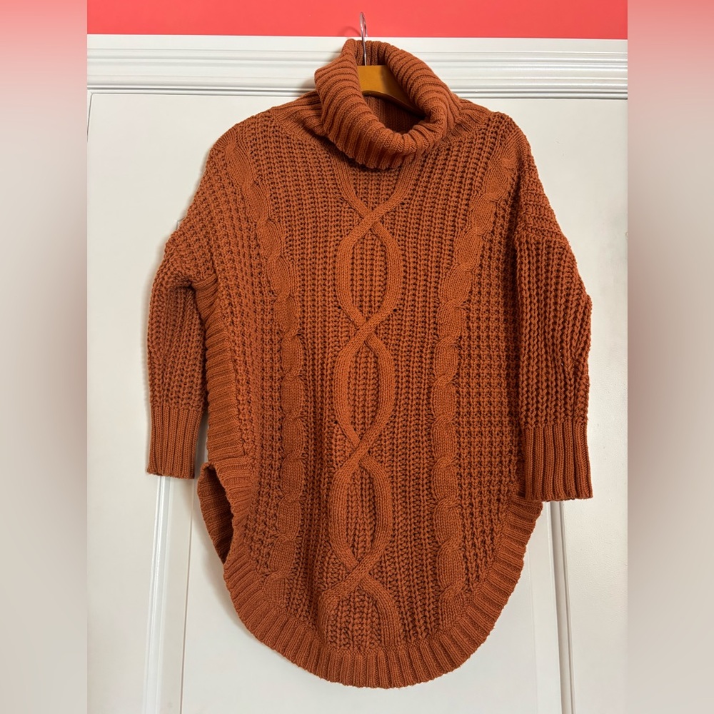 EXPRESS Women's BROWN Turtleneck Sweater